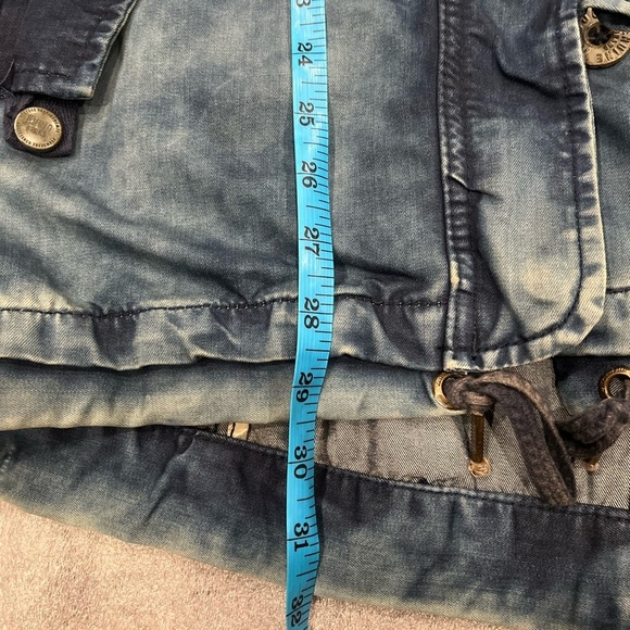 [S] Khujo Bleached parka with Hoodie in Tie Dye denim blue - Picture 11 of 15